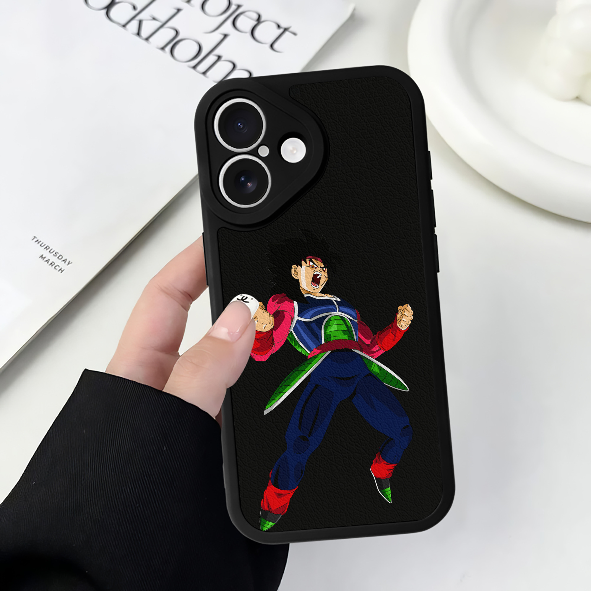 （画像用） ドラゴンボール バーダック DRAGON BALL Burdock 【iPhone 16シリーズ対応】シリコンスマホケース（レザー調） 材質：シリコン